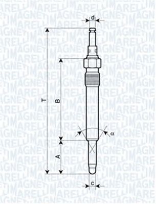 MAGNETI MARELLI 062900003304 -  Свеча накаливания